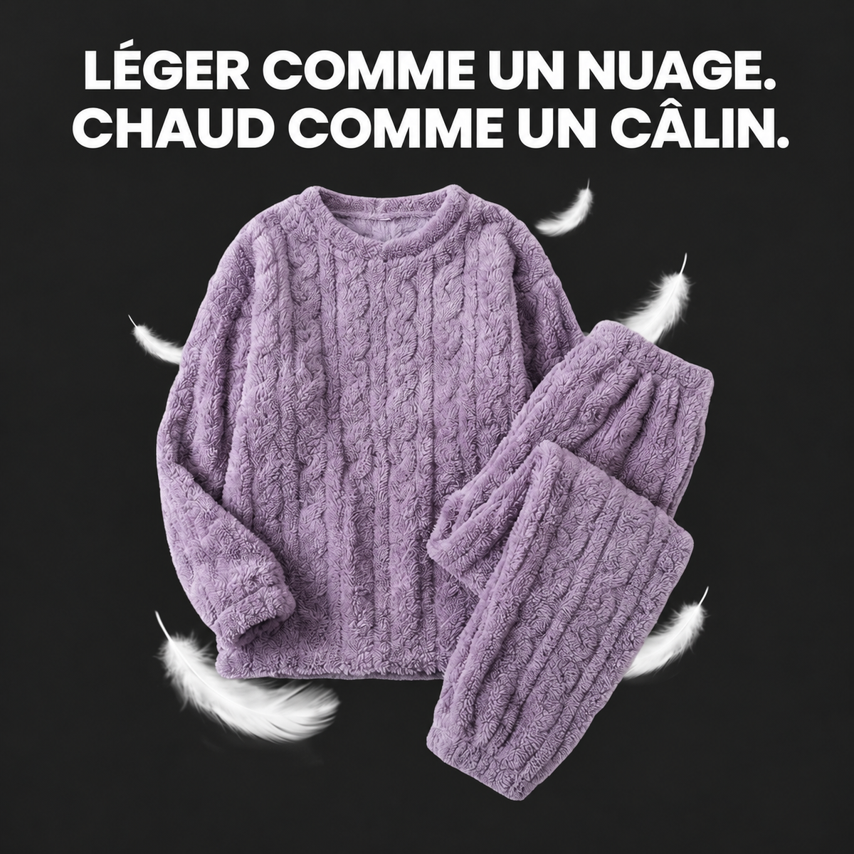 Ensemble DOMELYAH violet léger et chaud