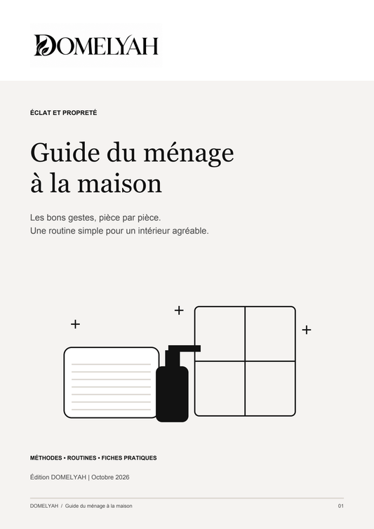 Guide du ménage à la maison DOMELYAH — couverture